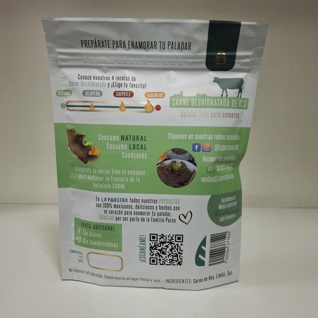 Natural Chica | Carne Deshidratada La Parcera 50 g