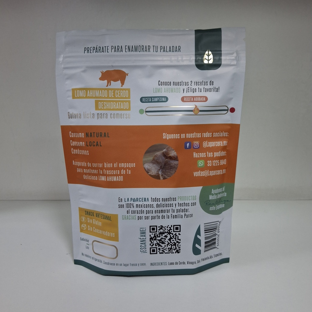 Lomo Ahumado Receta Campesina | La Parcera 65 g