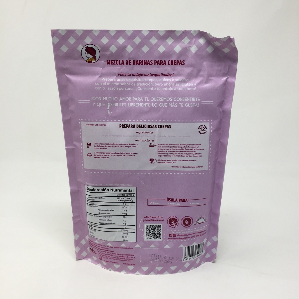 Clementina | Harina para Crepas Sin Gluten | 400 grs