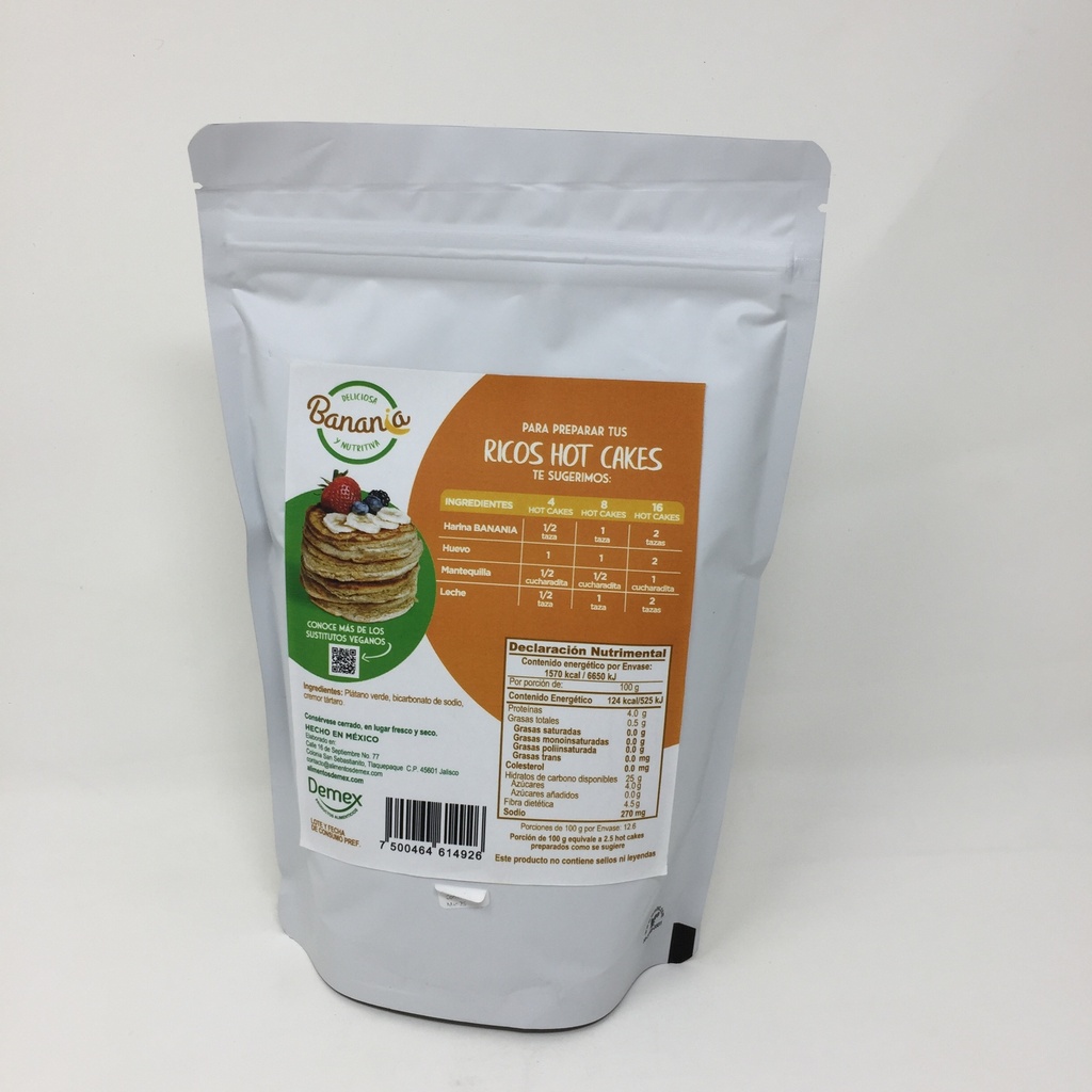 Demex | Harina de Platano para Hot Cakes| 375g