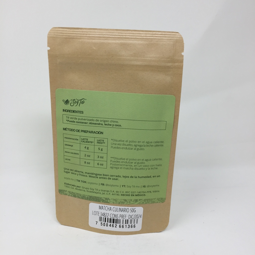 Arte Sano | Sobre Matcha Culinario | 50 grs