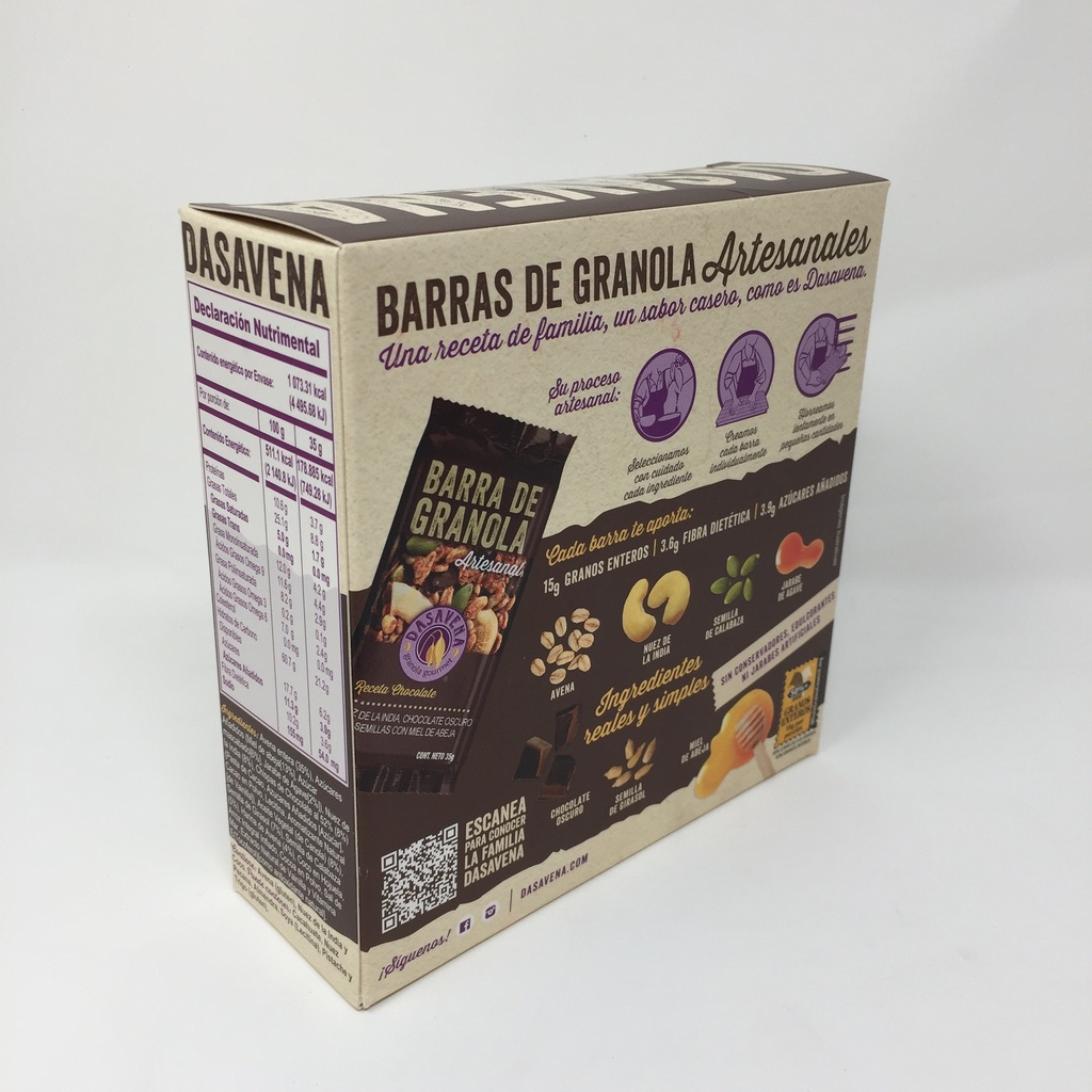 Dasavena | Barra Chocolate | 210 grs