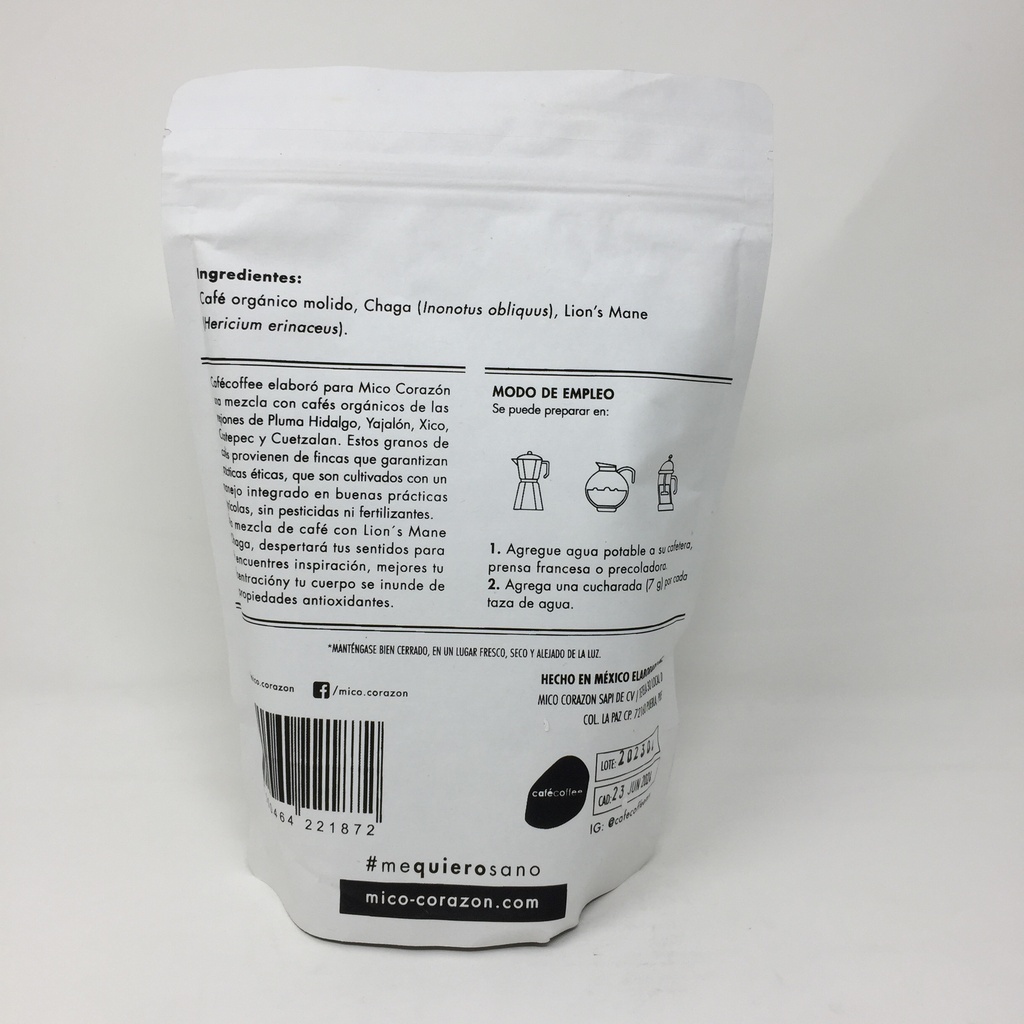Mico Corazon | Cafe con Lions Mane | 300g