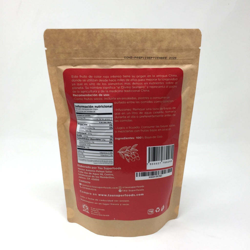 Tau | Goji BerryOrganica | 250 g