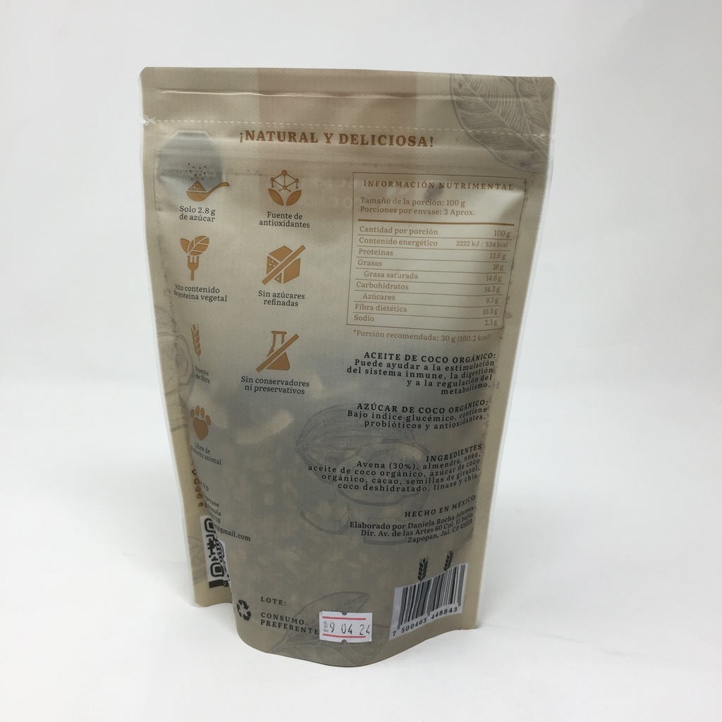 KaraDeniz | Granola Pecane Coco Cacao | 300 grs