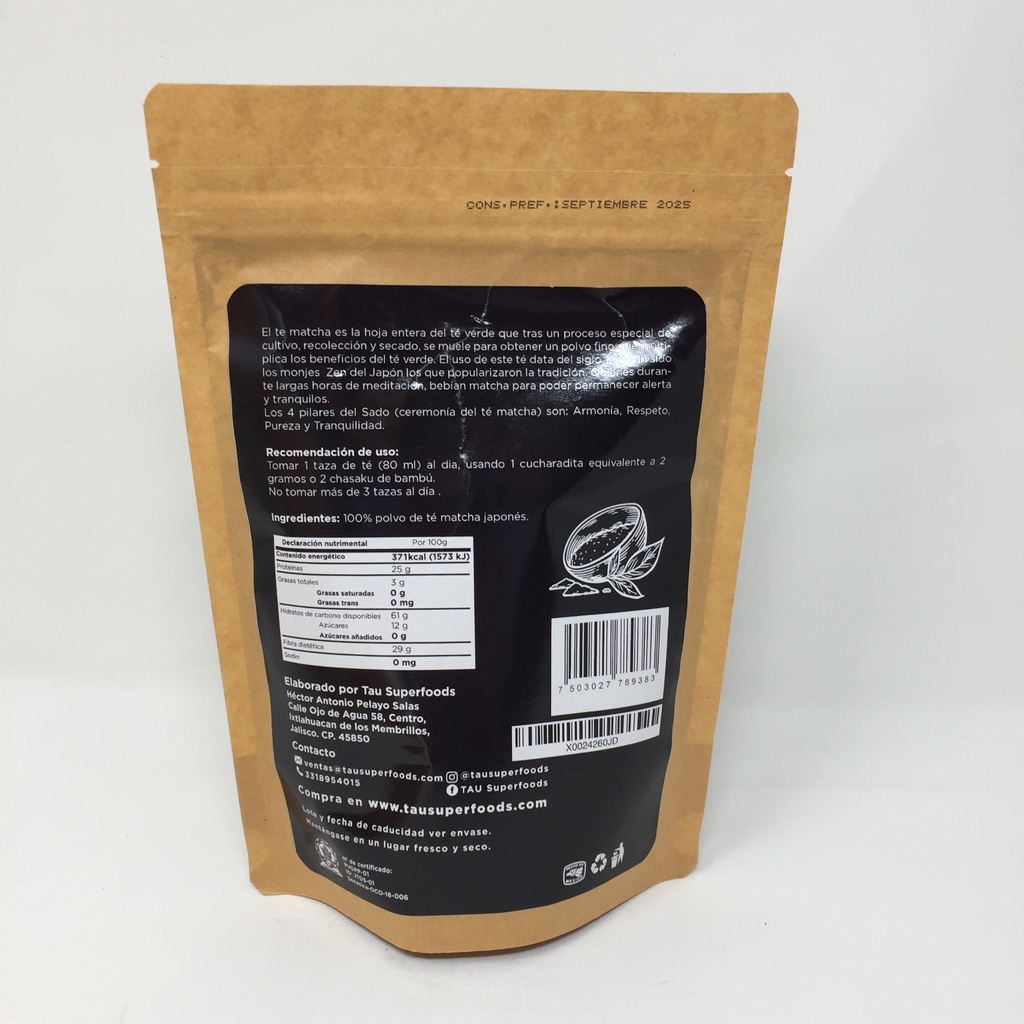 Tau | Matcha Japones Organico | 250 g