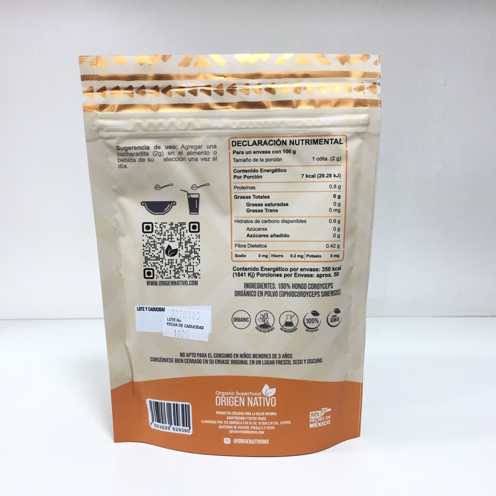 Alimentos con Vida | Hongo Cordyceps | 100g