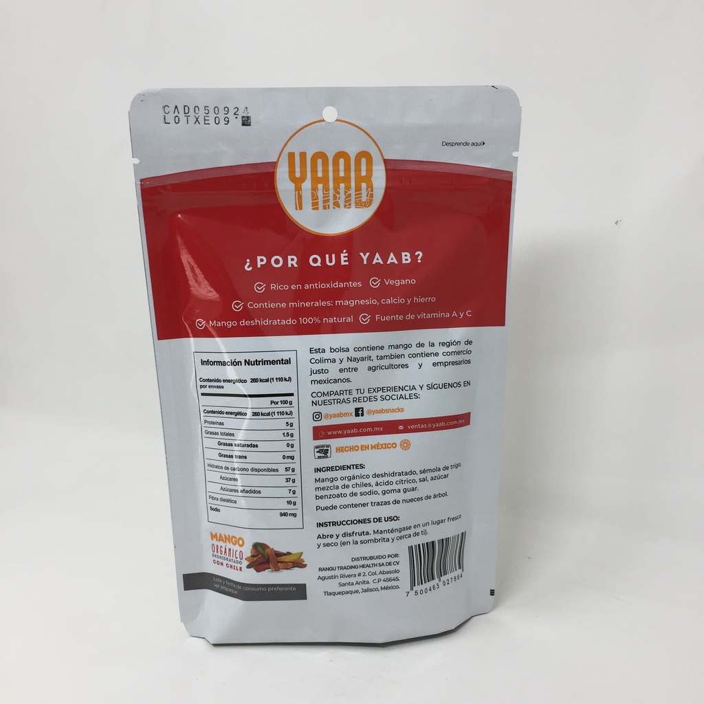 Yaab | Mango Deshidratado con Chile | 100 g