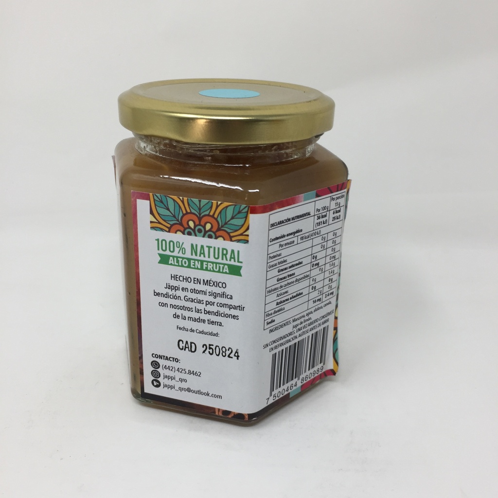 Jappi | Mermelada de Manzana sin Azucar | 270 g