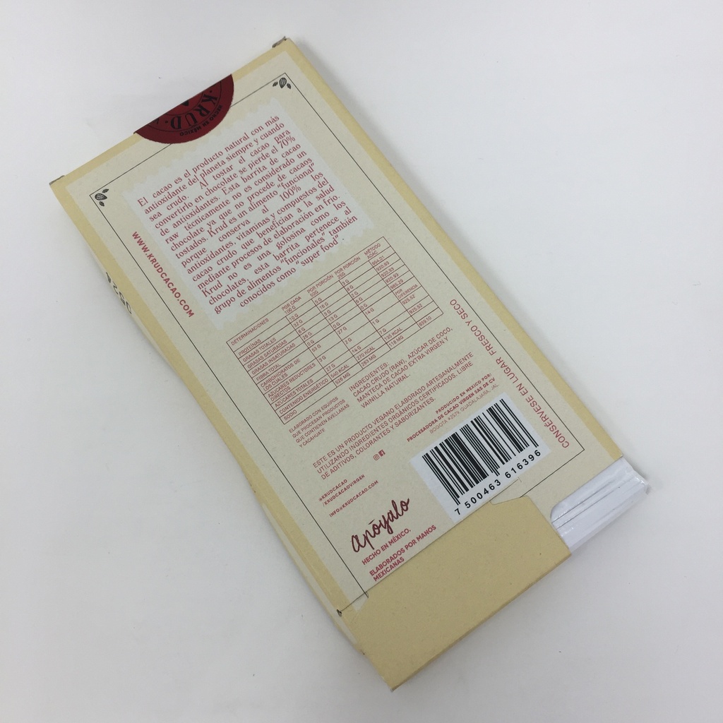 KaraDeniz | Krud Barra de Cacao Virgen Amargo 80% | 90 grs