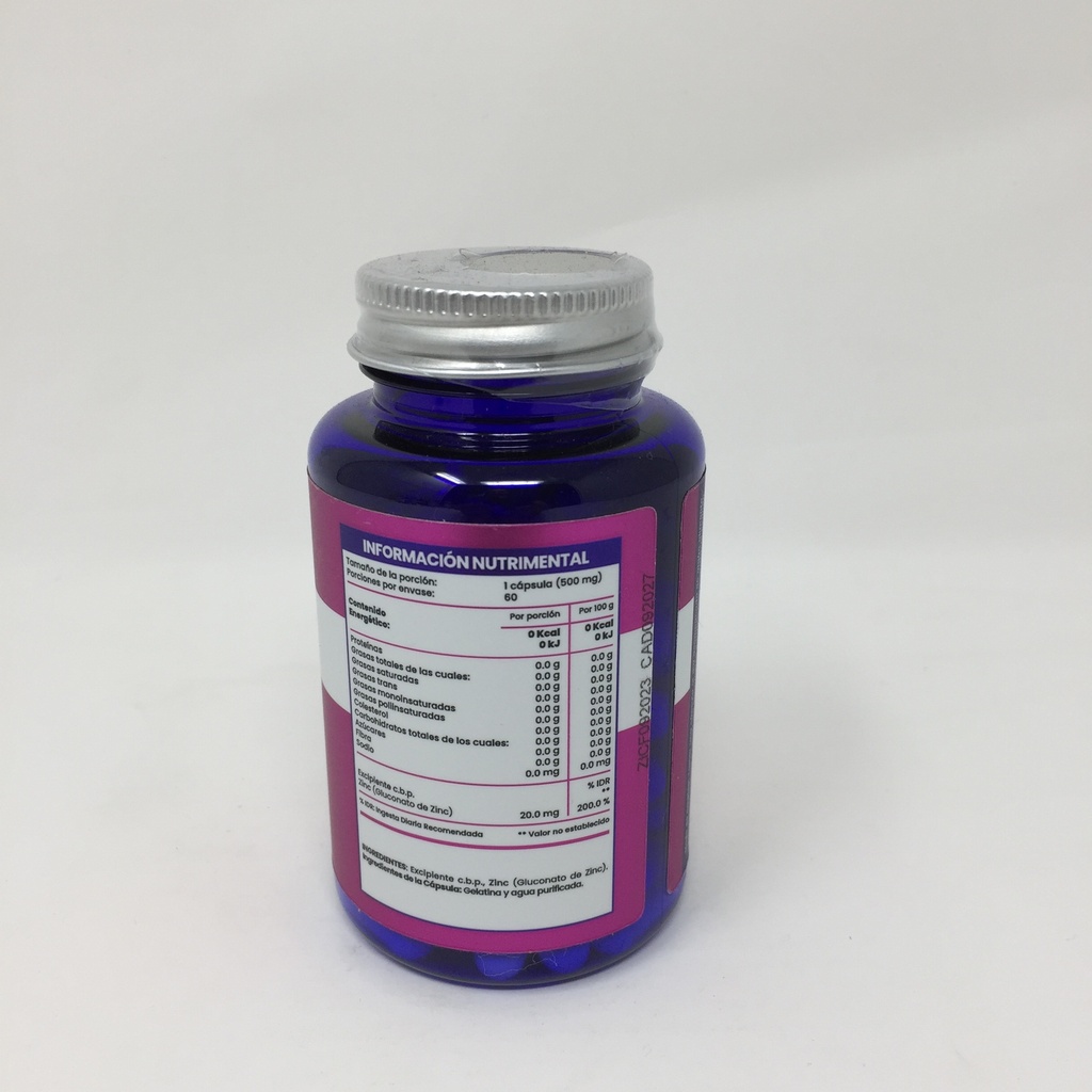 Flow | Zinc Quelado | 60capsulas