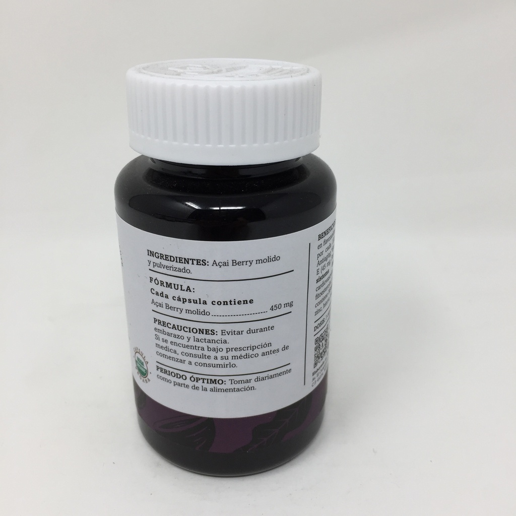 Danatura | Capsulas Veganas de Acai Berry | 60 capsulas