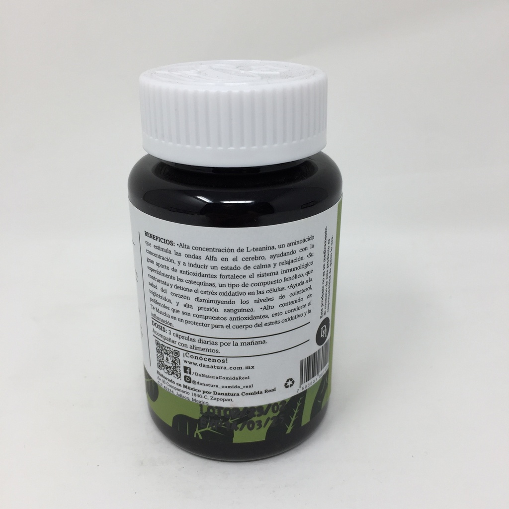 Danatura | Capsulas Veganas de Matcha | 60 capsulas