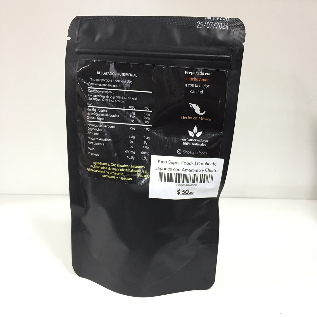 Kino Super Foods | Cacahuate Japones con Amaranto y Chilito