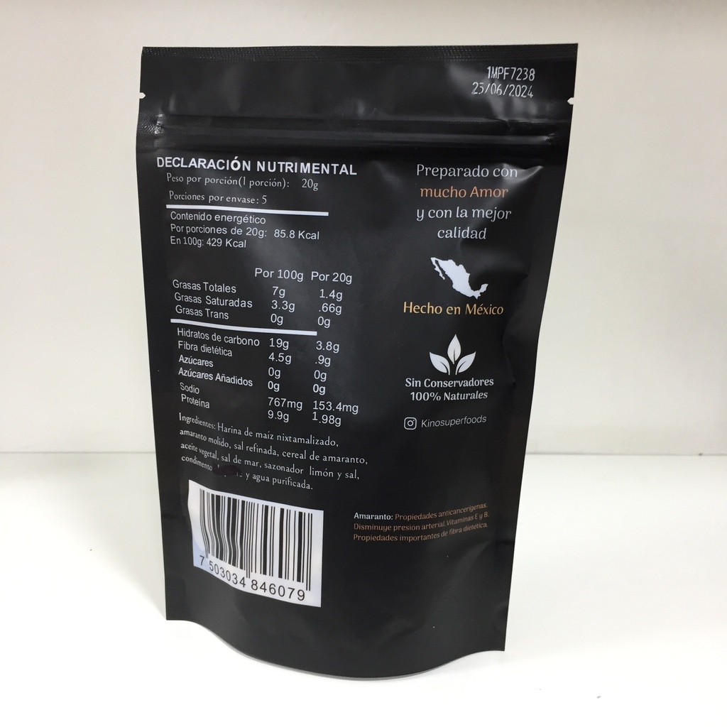 Kino Super Foods | Churritos de Amaranto Natural