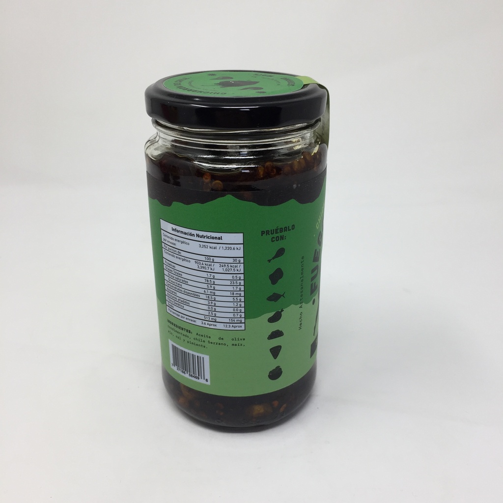MNMS | Chicharron Chile Serrano y Maiz | 300 ml