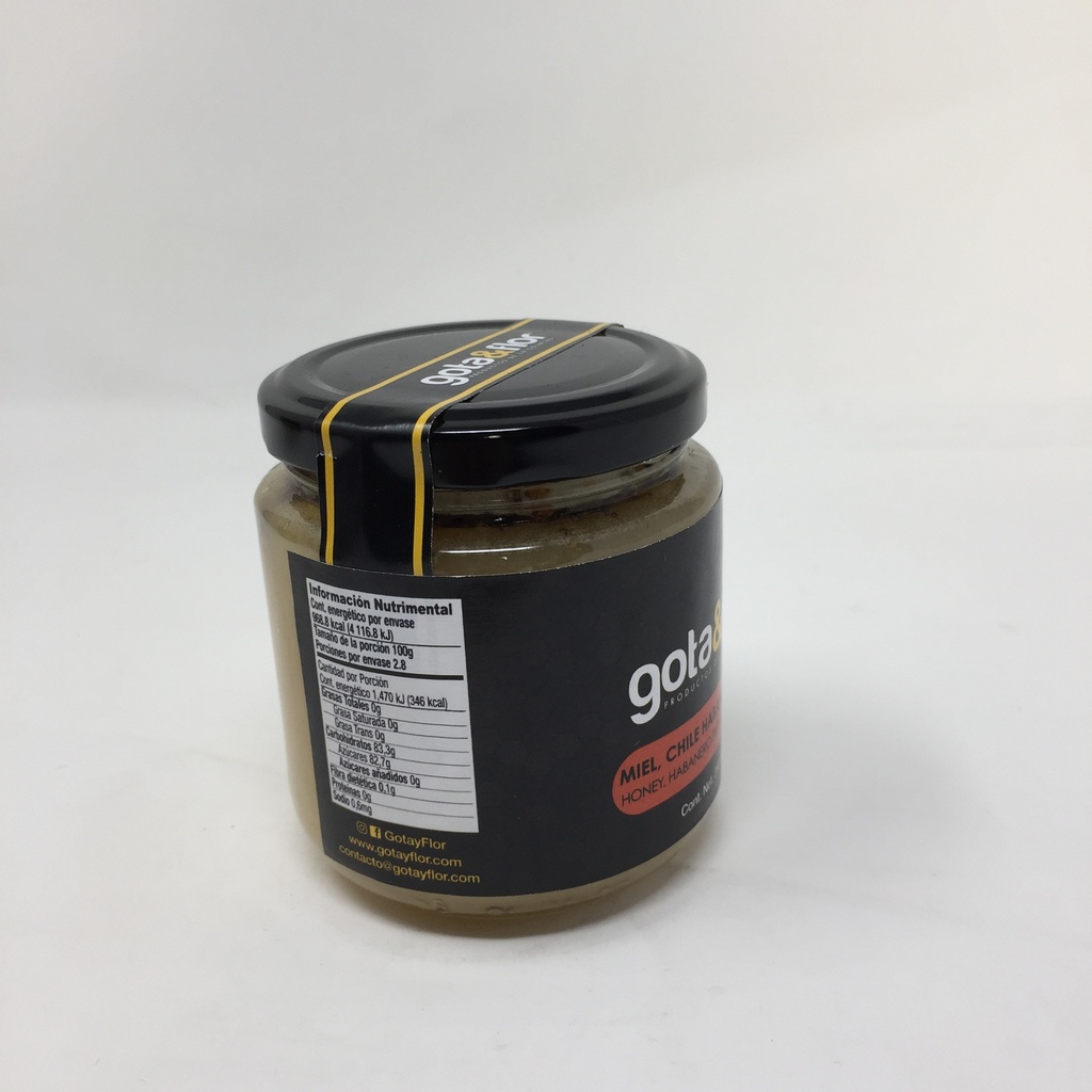 Gota y Flor | Miel con Chile Habanero y Ajo | 280 grs