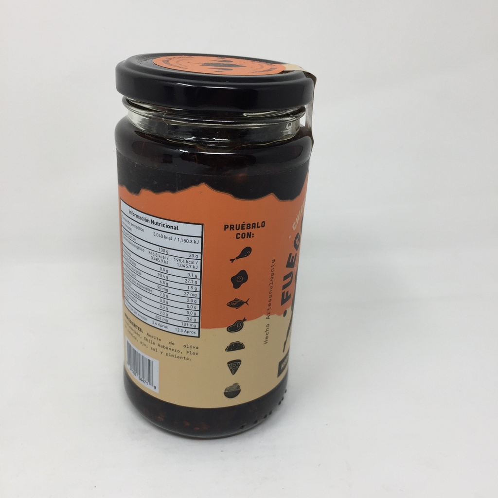Fuego Mestizo |  Chicharron Chile Habanero y Jamaica | MNMS 300ml