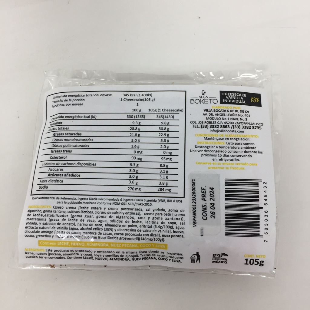 Villa Bocata | Brownie de Cacao Keto