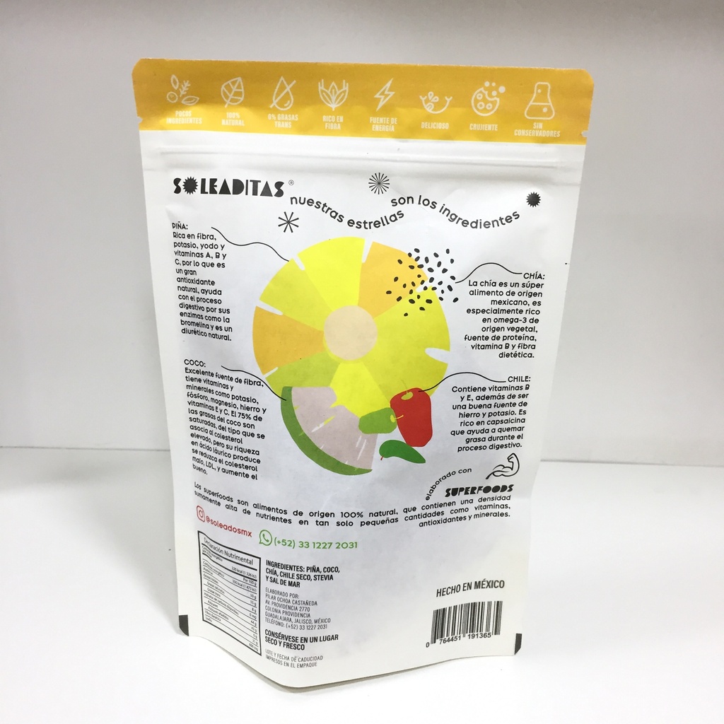 Soleados | Soleaditas Piña Tropical | 90g
