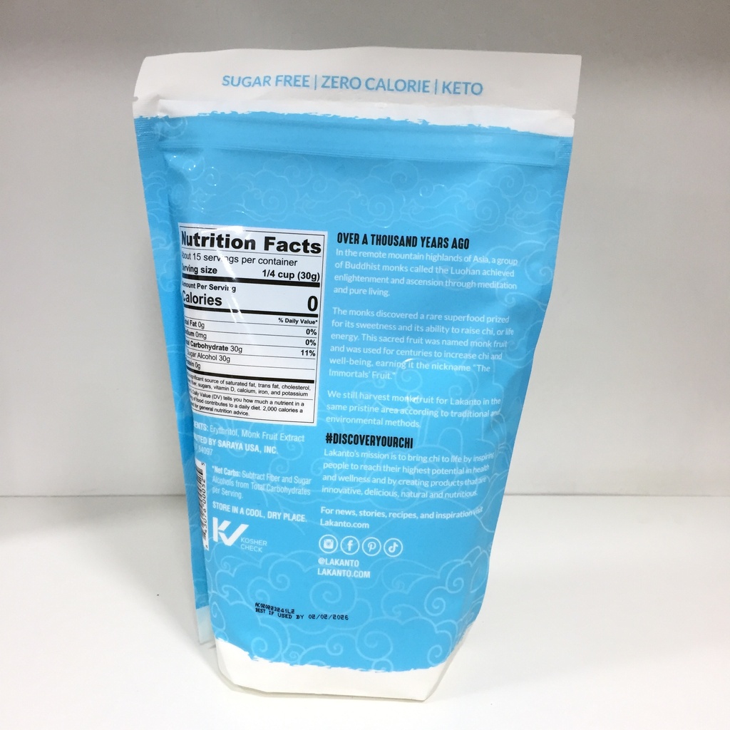 Lakanto | Monkfruit Endulzante | 454 g