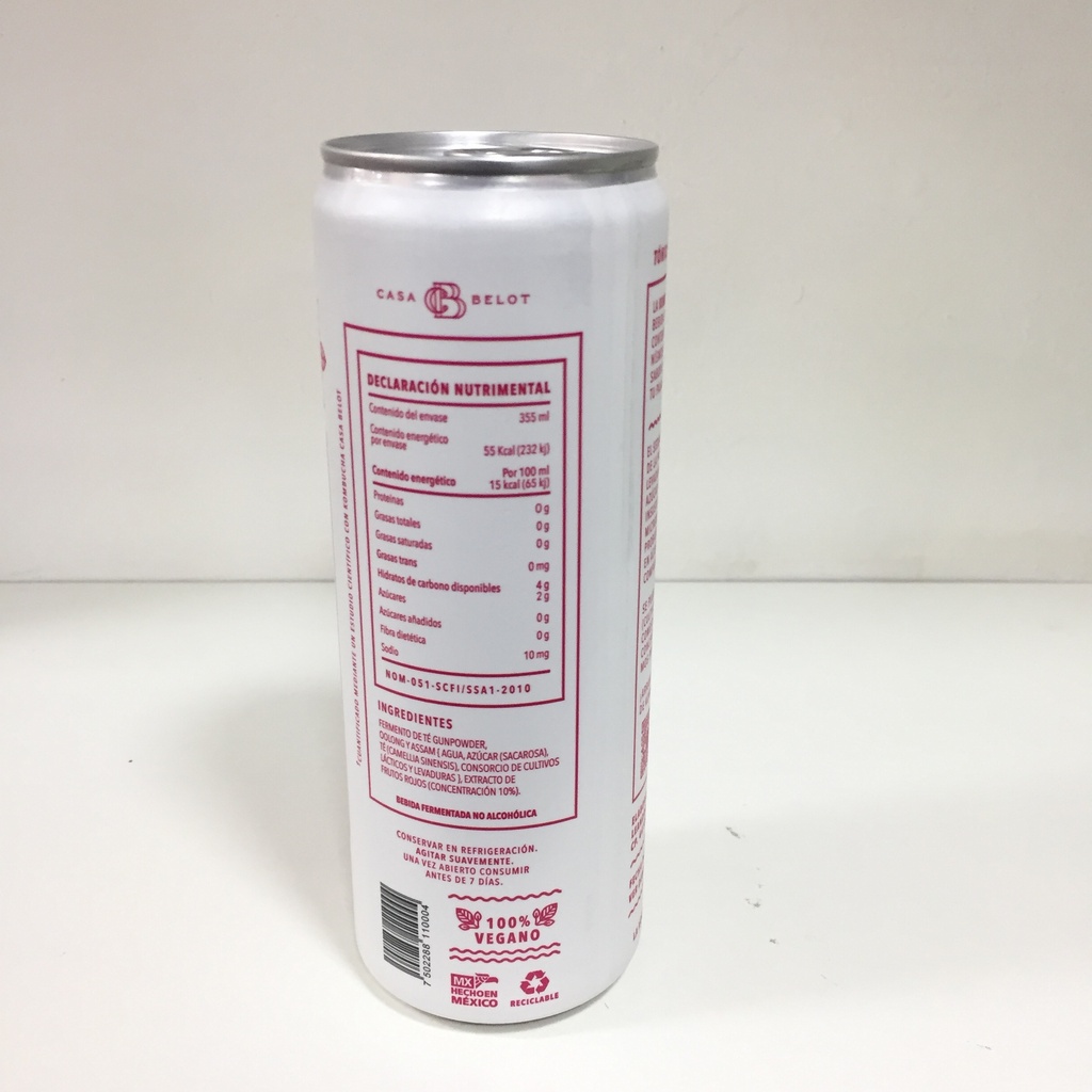 Arte Sano | Belot Kombucha Frutos Rojos | 355ml