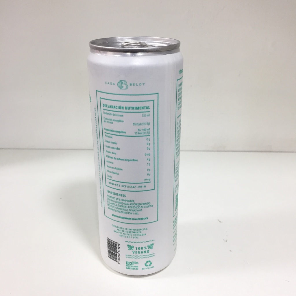 Arte Sano | Belot Kombucha Jengibre | 355ml