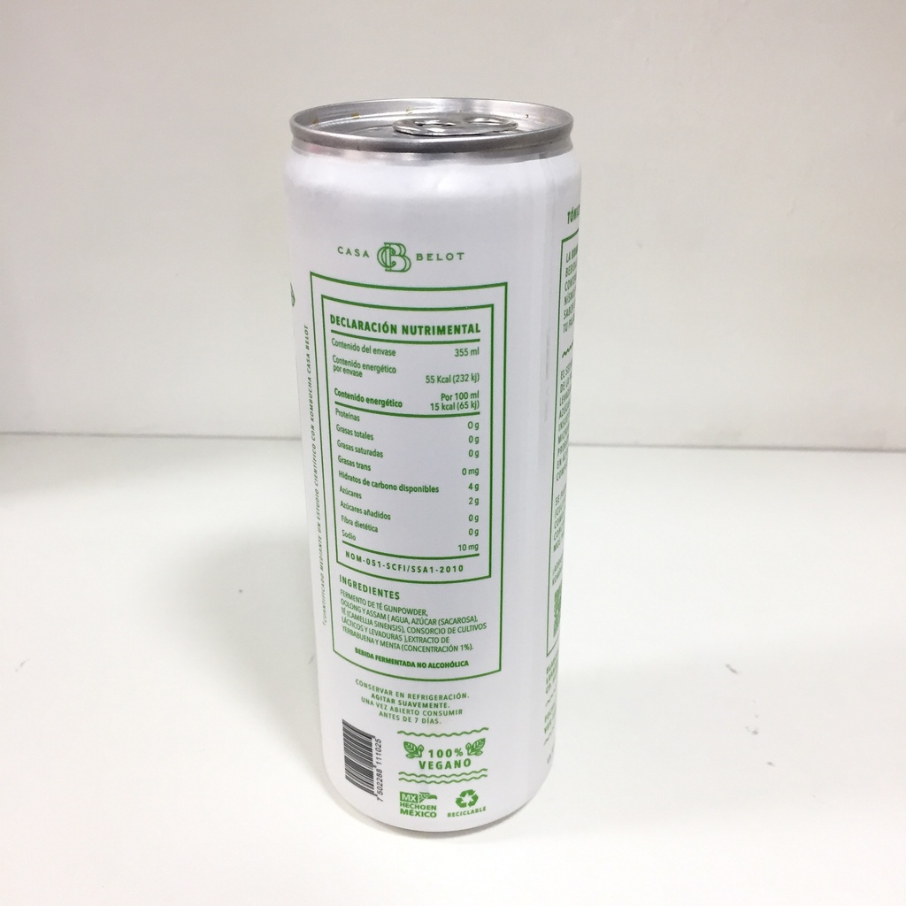 Arte Sano | Belot Kombucha Yerbabuena | 355ml