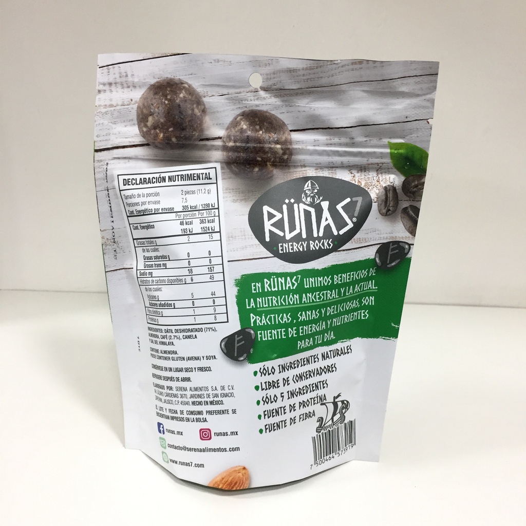 Runas | Bolitas de Datil con Cafe | 15 pz