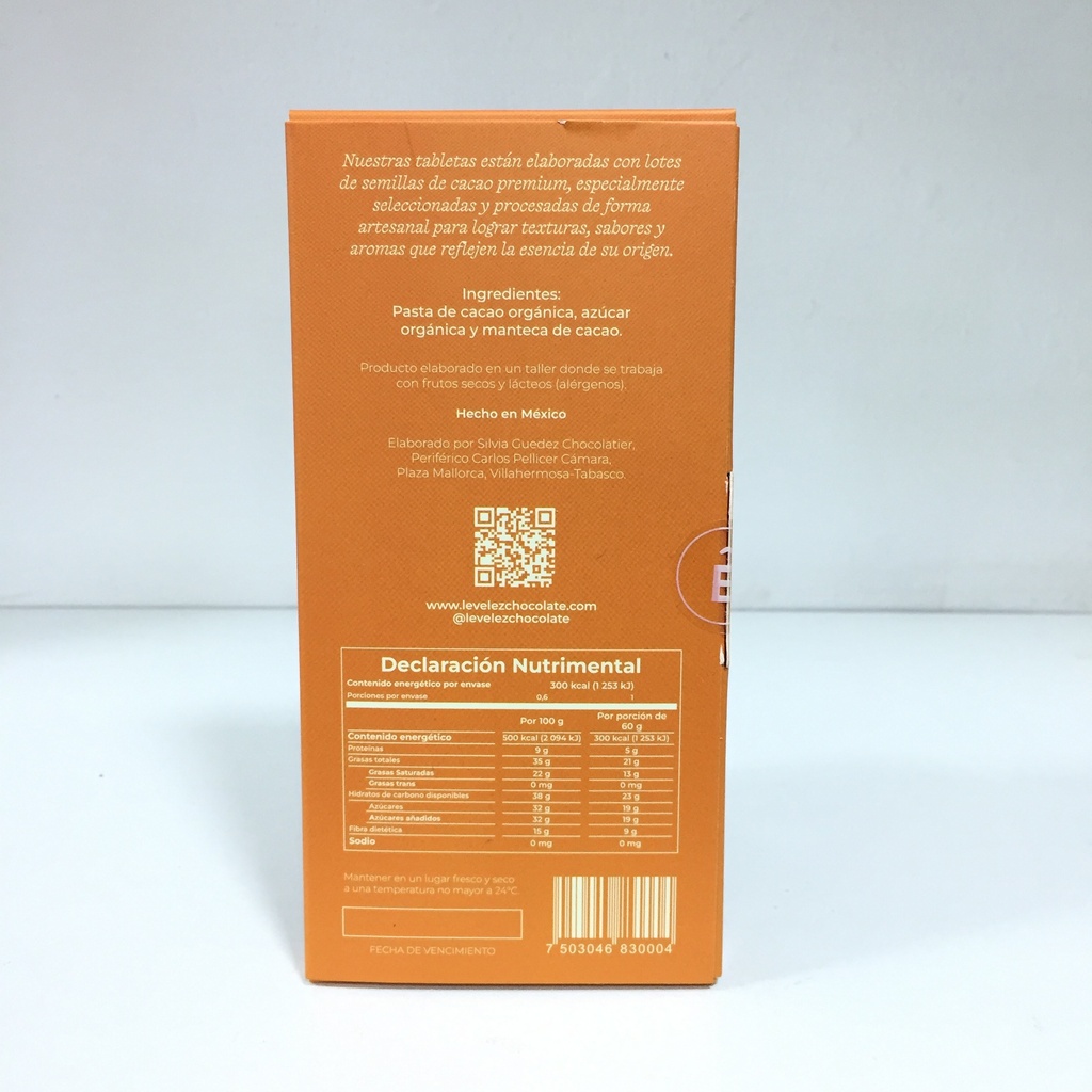 Levelez | Chocolate Almendra Blanca 70% México | 60g