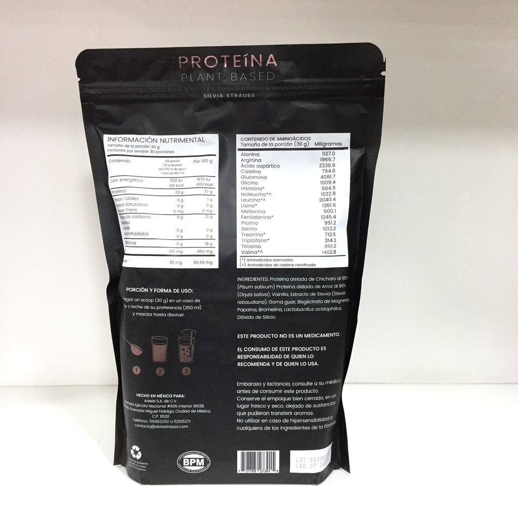 Silvia Strauss | Proteina Plant Based | 900g