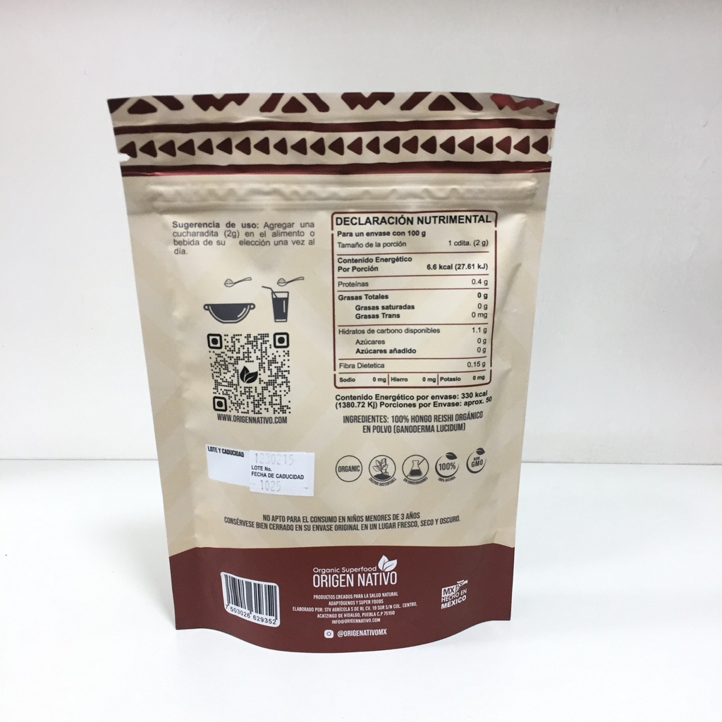 Origen Nativo | Hongo Reishi | 100g