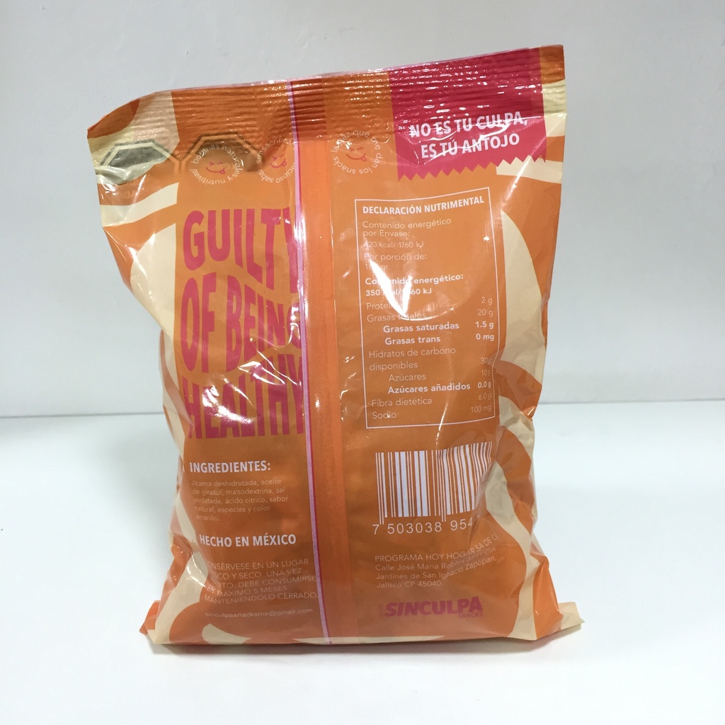 Sin Culpa | Jicama Chips Habanero | 120g