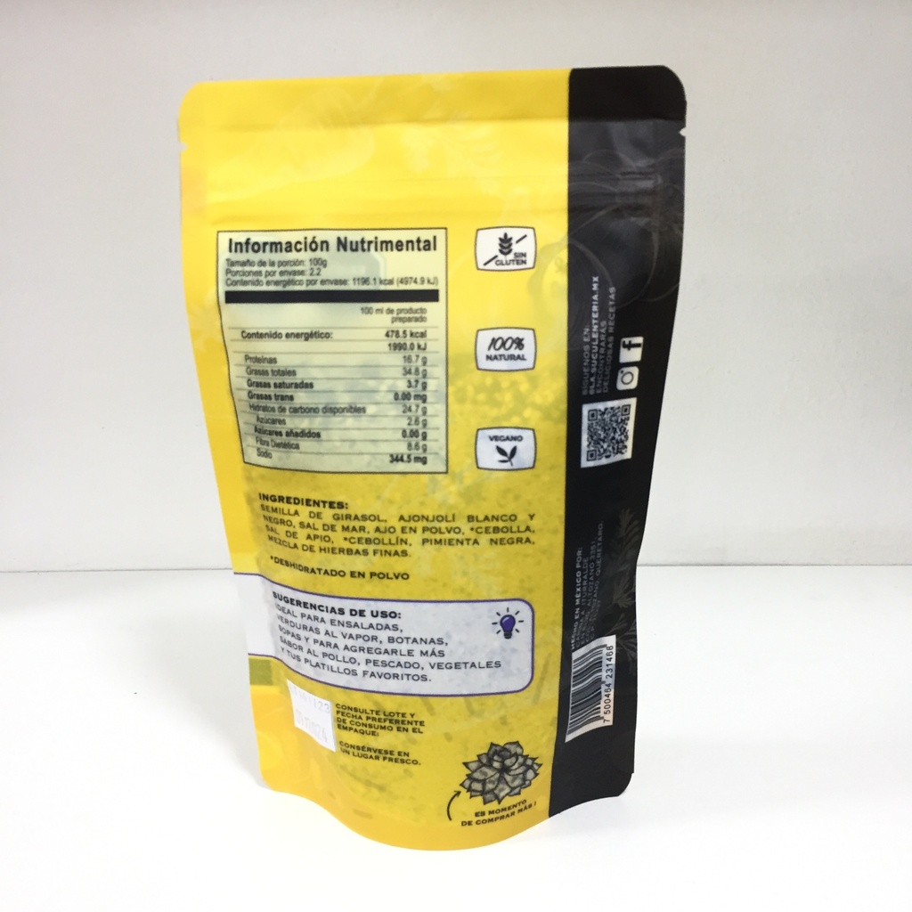 La Suculenteria | Sazonador Mix Fino Semillas y Finas Hierbas | 220g
