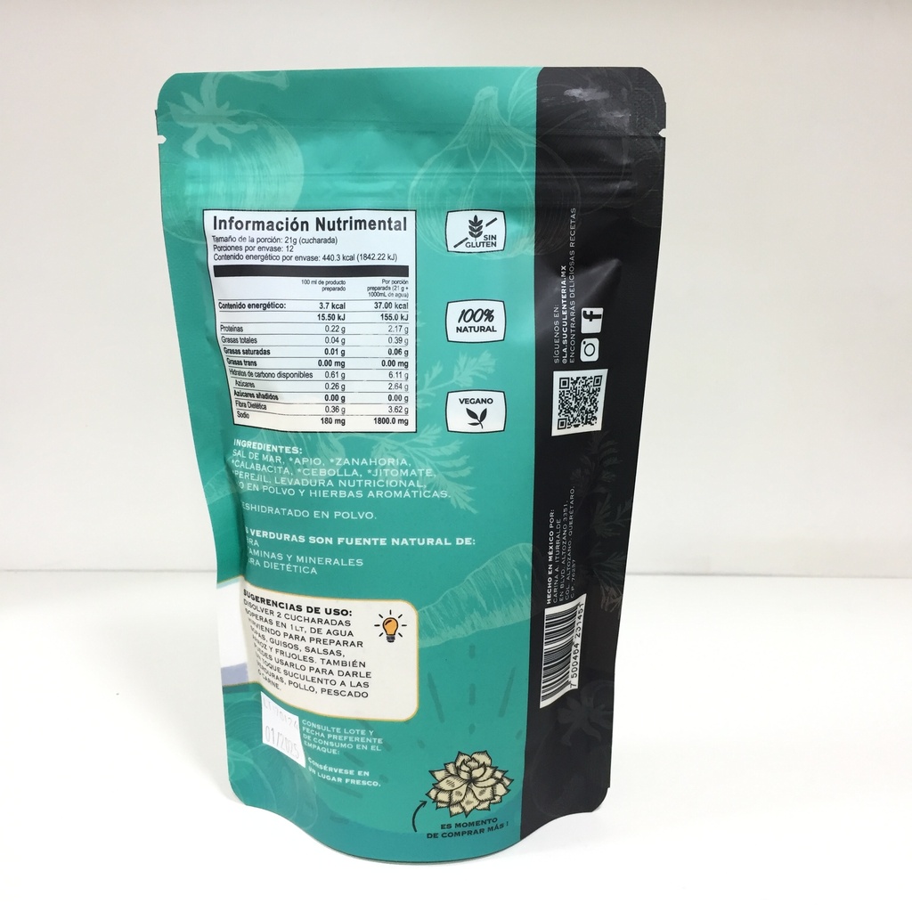 La Suculenteria | Sazonador en Polvo Mix de Verduras | 250g