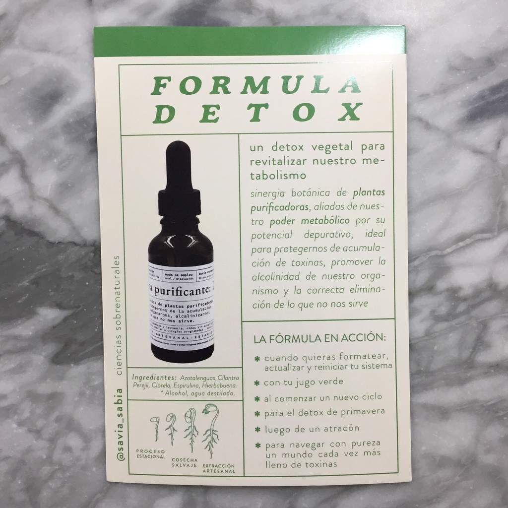Savia Sabia | Formula Detox | 30 ml
