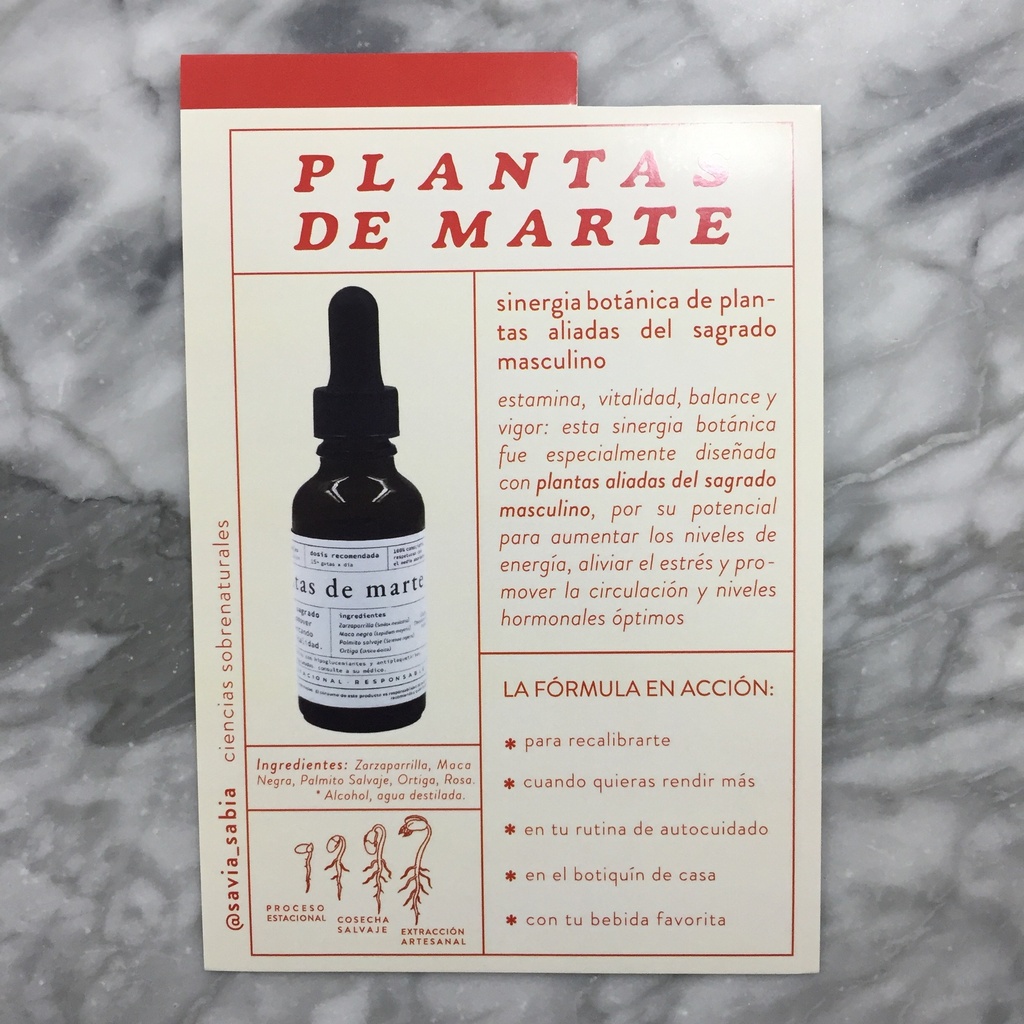 Savia Sabia | Formula Plantas de Marte | 30 ml