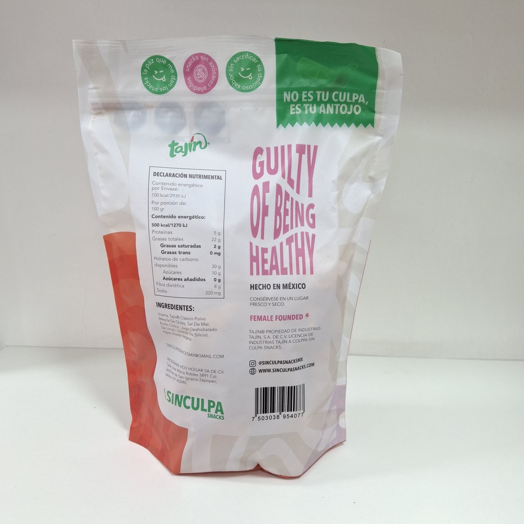 Tajin Jicama Chips | Sin Culpa | 200g