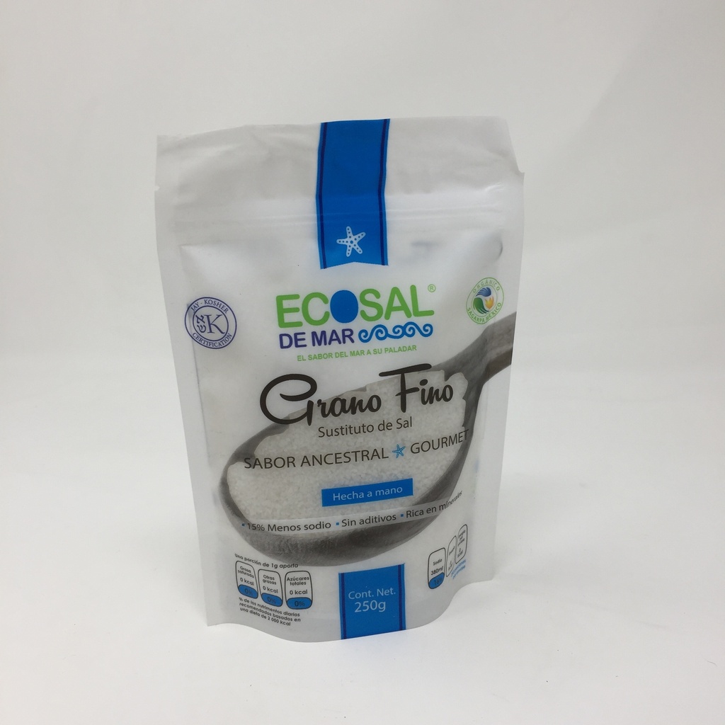 Sal de Mar Grano Fino | Ecosal 250 grs