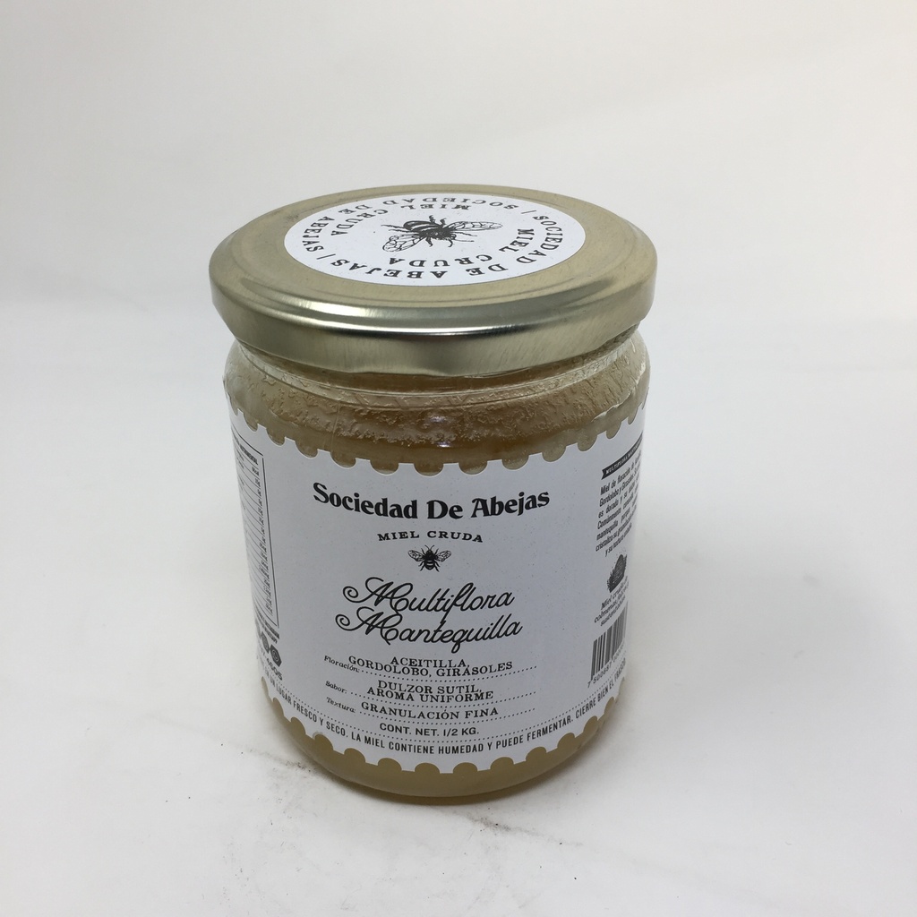Miel Multiflora Mantequilla | Sociedad de Abejas By MNMS 500 grs
