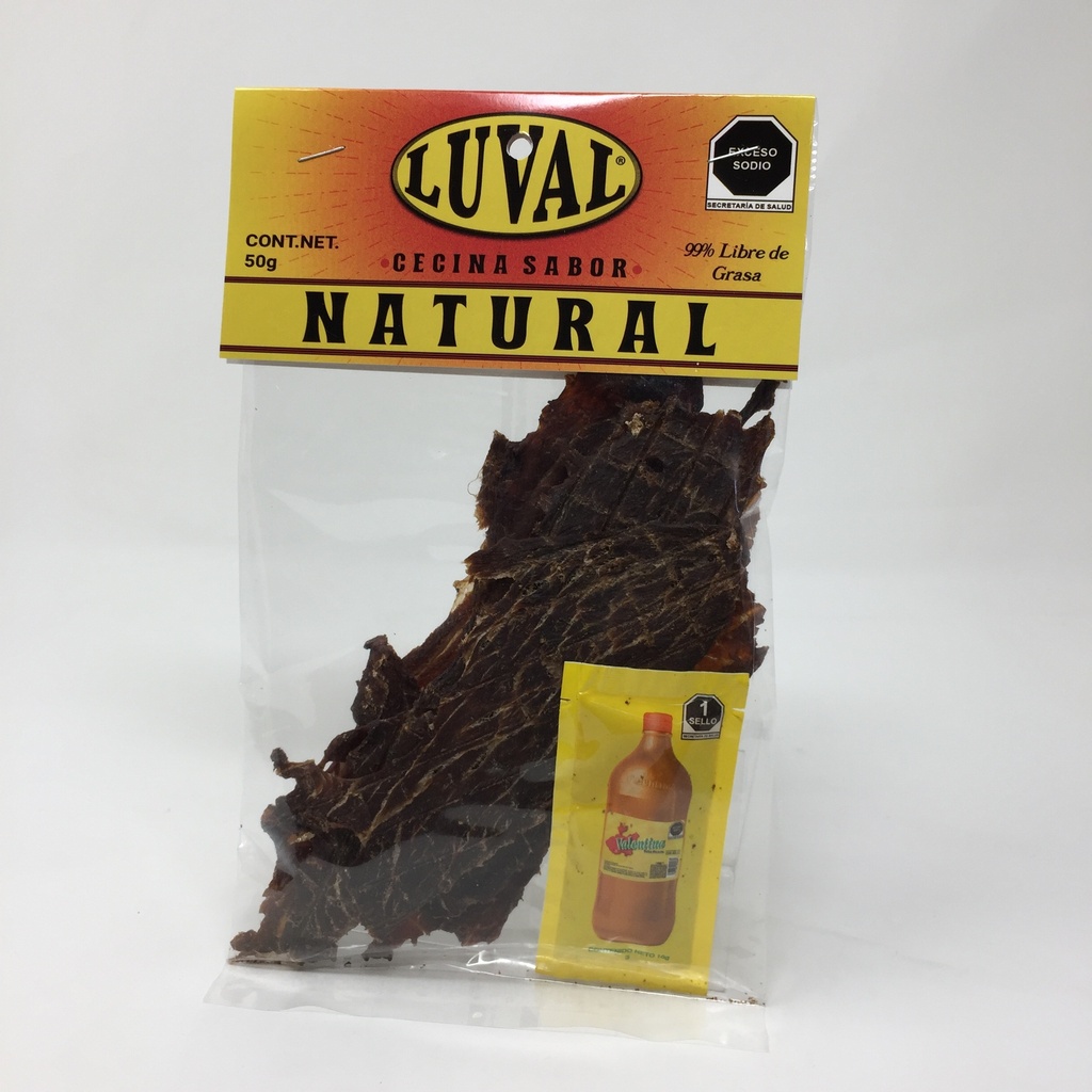 Cecina Sabor Natural | Luval 50 grs