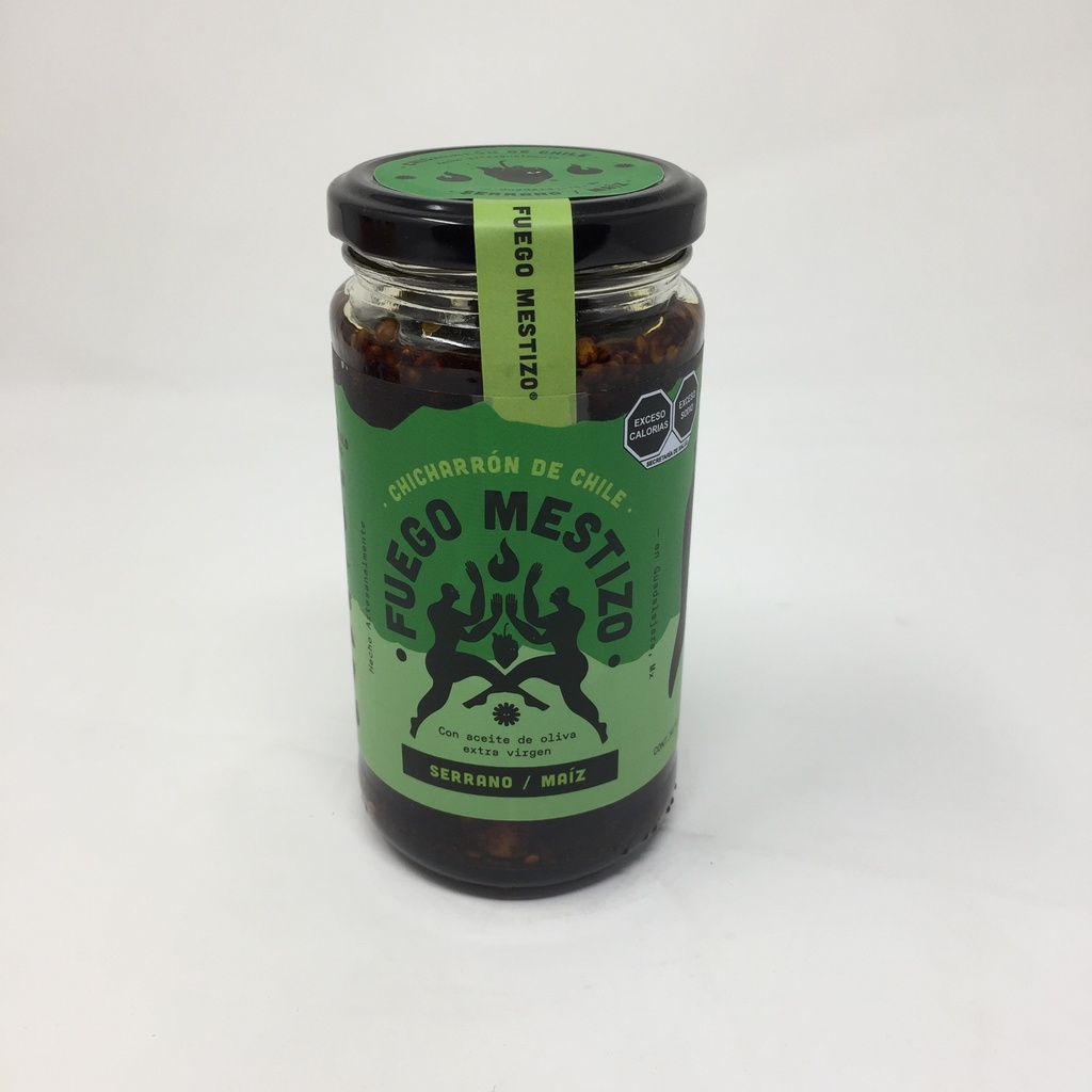 Chicharron de Chile Serrano y Maiz | Fuego Mestizo | MNMS 300 ml
