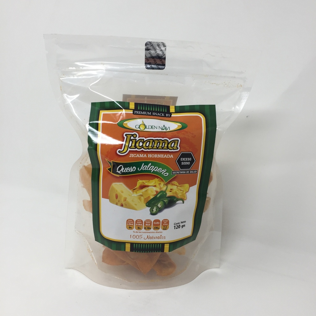Queso y Jalapeño Jicama Horneada | Golden Navi 120 grs