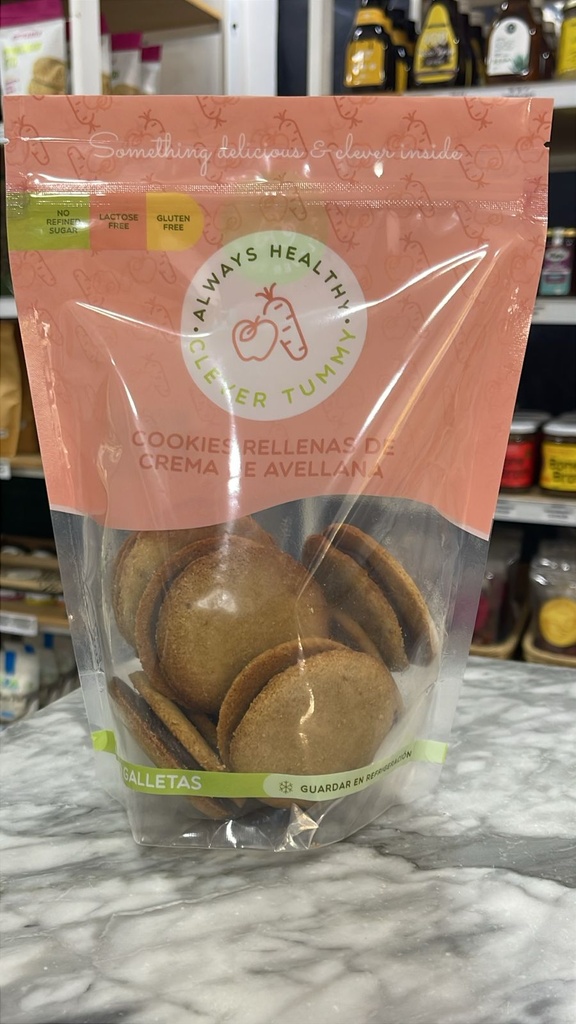 Galletas con Crema de Avellana sin Azucar ni Gluten | Clever Tummy