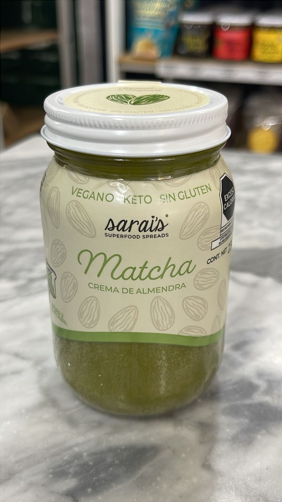 Crema de Matcha Almendra Keto | Sarais By Casa Falco