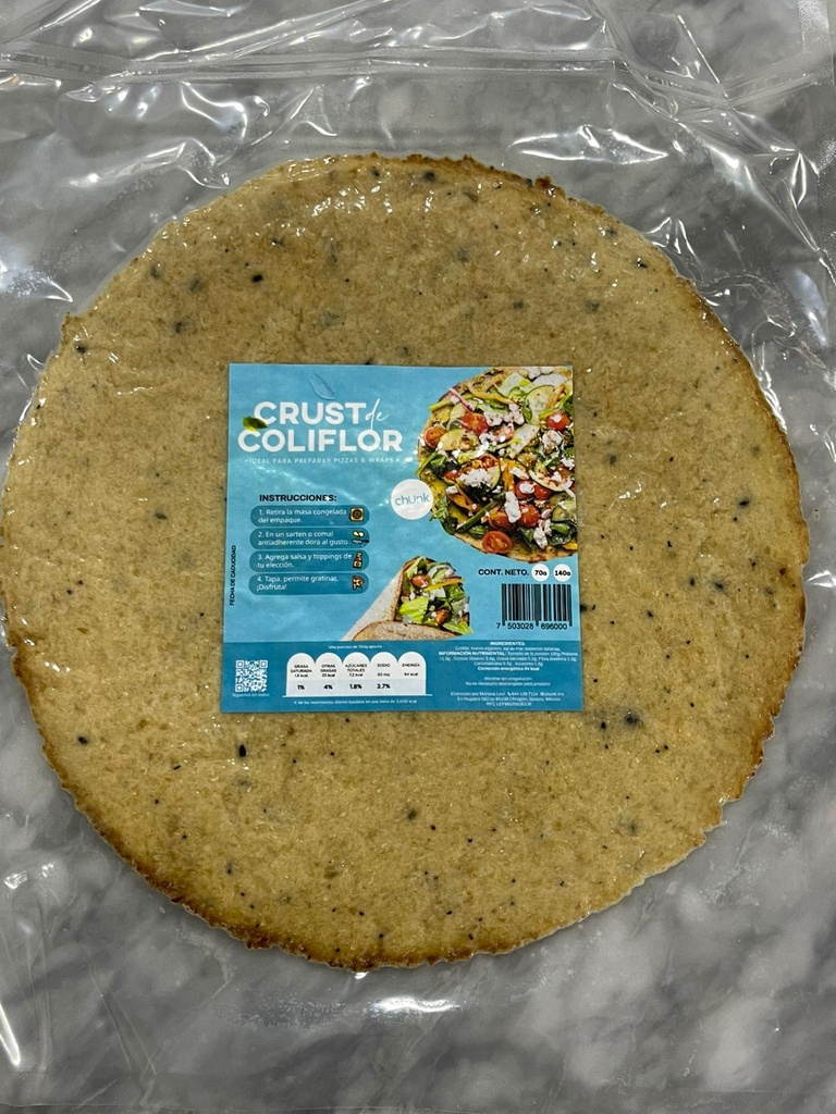 Base de Coliflor para Pizza | Chunk 140 g