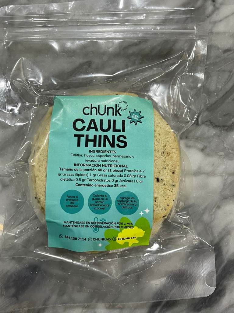 Wrap Cauli Thins Keto 100% | Chunk 240 g