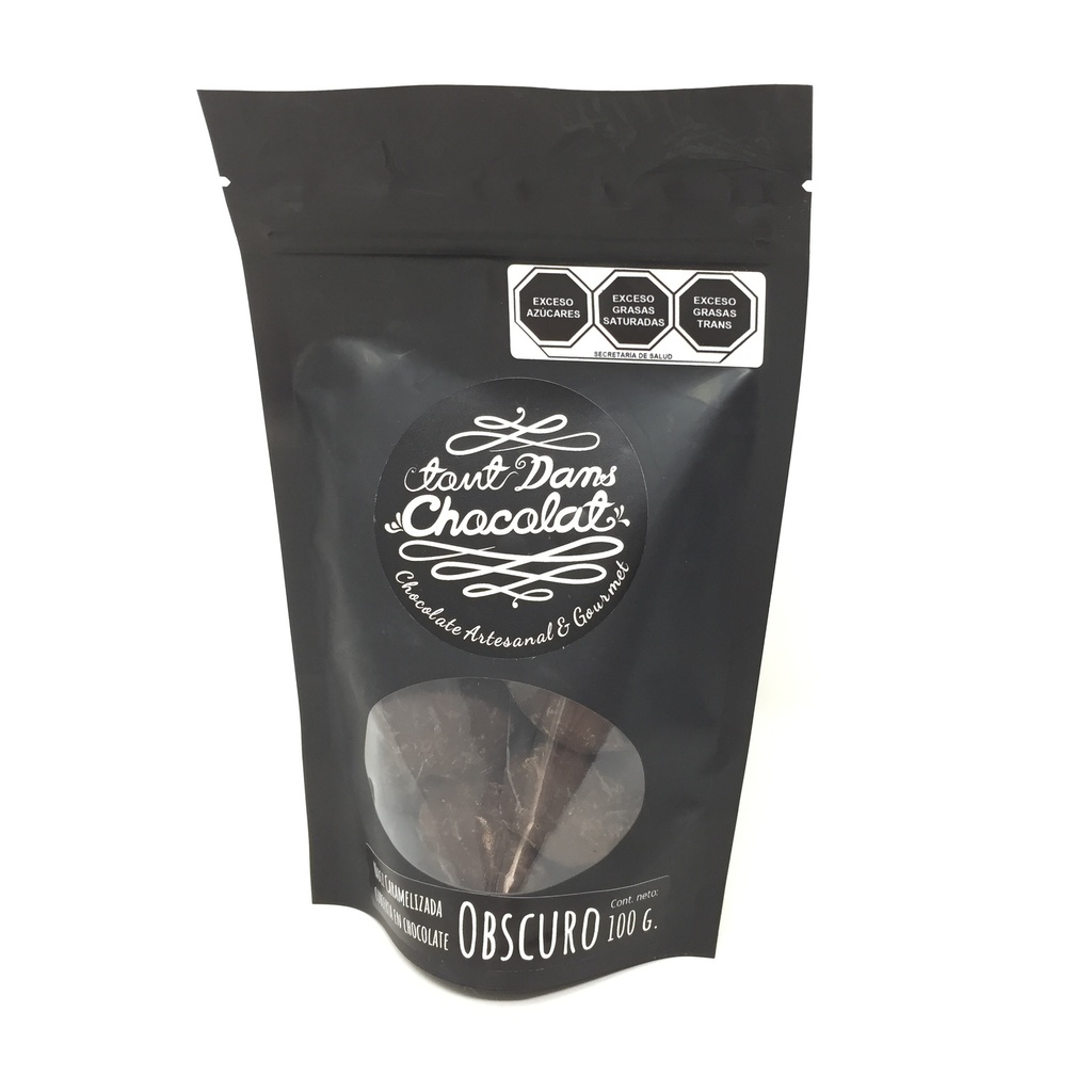 Tout Dans | Nuez Caramelizada con Chocolate Obscuro | 100 g