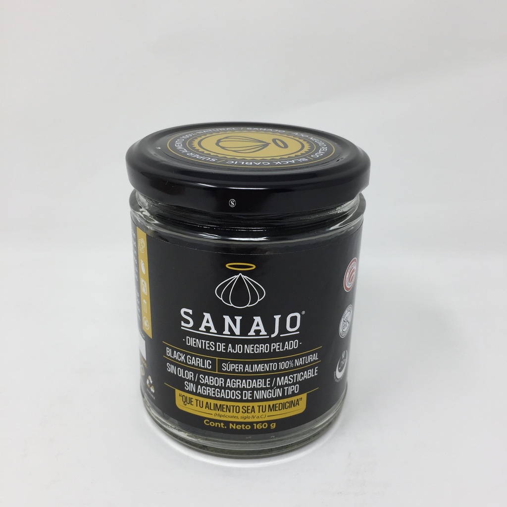 Sanajo | Frasco Diente de Ajo Negro | 160 grs