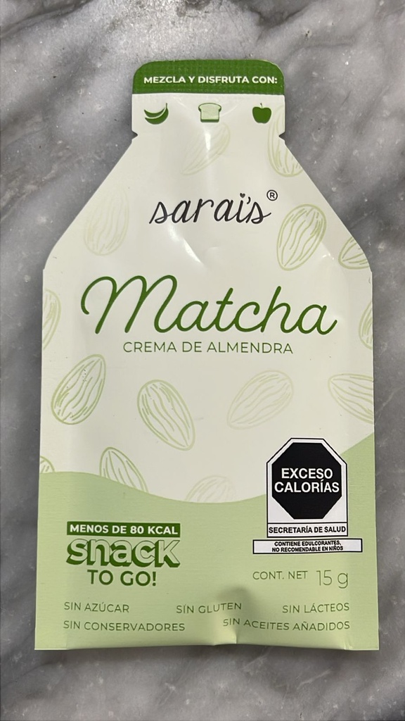 To Go Crema de Matcha Almendra Keto | Sarais By Casa Falco
